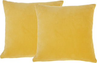 Life Styles Solid Velvet 2 Pack Yellow by Nourison main image