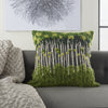 Nourison Life Styles Embroidered Forrest Green by Mina Victory 