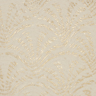 Nourison Life Styles Met Emb Swirls Ivory Gold by Mina Victory 