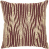 Nourison Life Styles Met Wavy Lines Maroon by Mina Victory main image