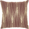 Nourison Life Styles Met Wavy Lines Maroon by Mina Victory main image