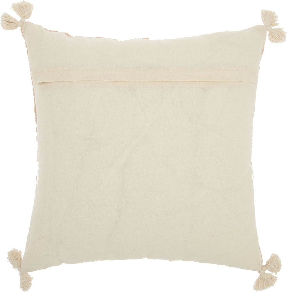 Nourison Life Styles Embroidered Feathers Blush by Mina Victory 