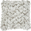 Nourison Life Styles Velvet Shimmer Poms Silver by Mina Victory main image