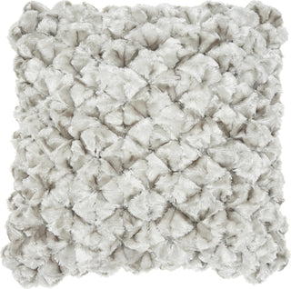 Nourison Life Styles Velvet Shimmer Poms Silver by Mina Victory main image