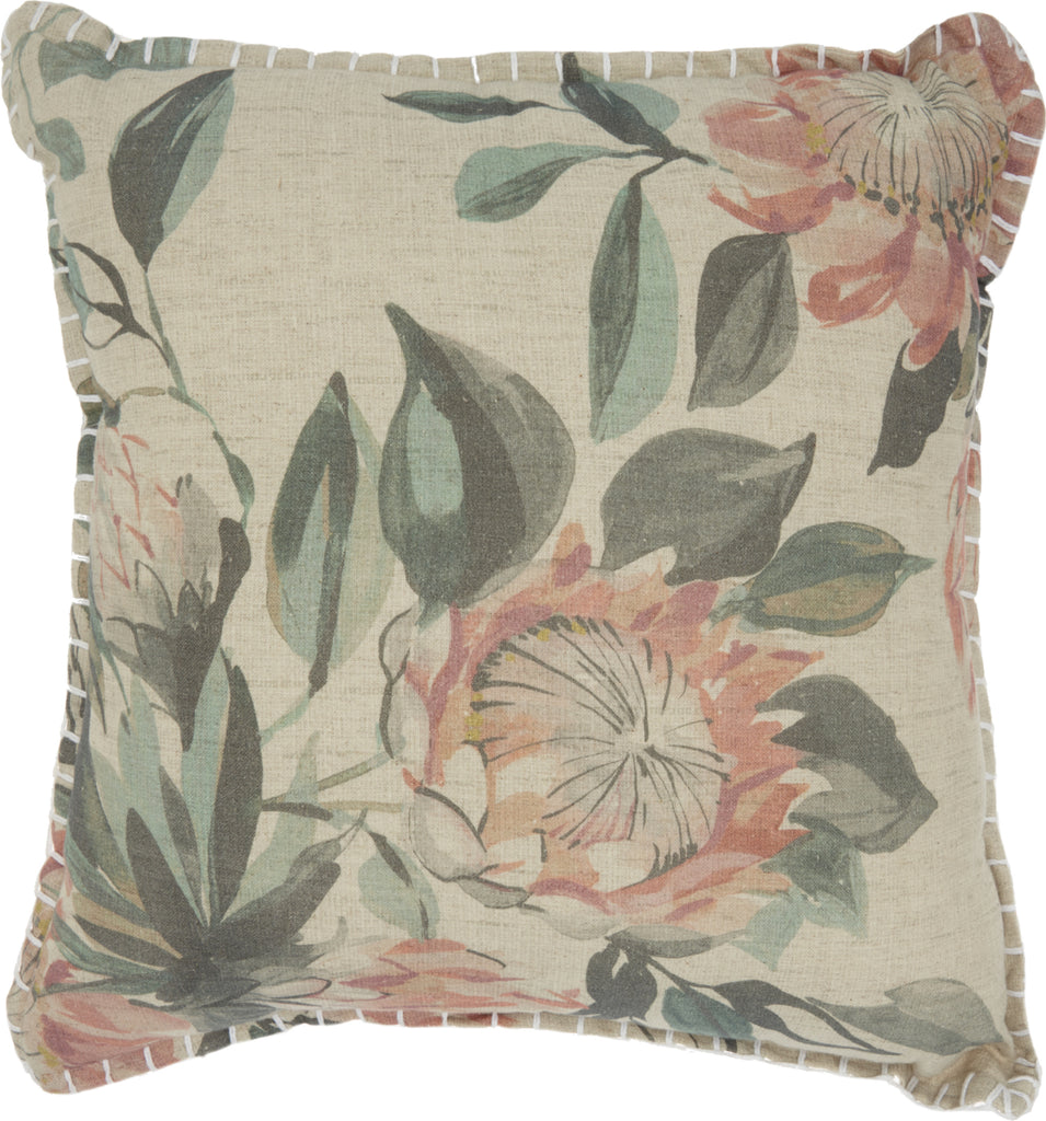 Nourison Life Styles Printed Floral Natural by Mina Victory main image