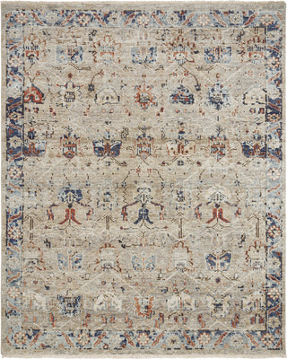 Ancient Boundaries Lily LIL-11 Vintage Tan/Blues Area Rug main image