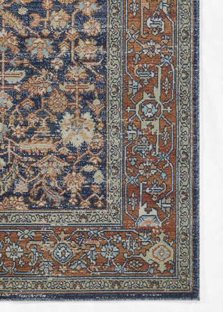 Momeni Lillihan LIH-1 Navy Area Rug Corner Image