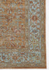 Momeni Lillihan LIH-1 Orange Area Rug Corner Image
