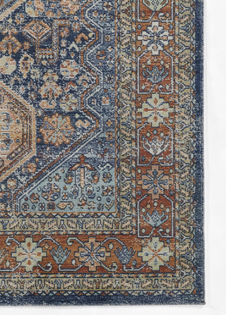 Momeni Lillihan LIH-2 Navy Area Rug Corner Image