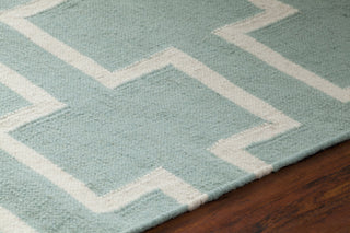 Chandra Lima LIM-25702 Blue/White Area Rug Detail