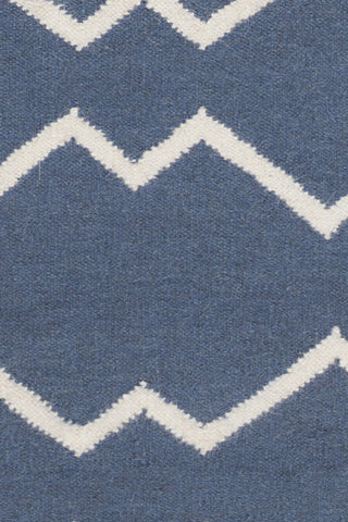 Chandra Lima LIM-25704 Blue/White Area Rug Close Up