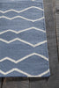 Chandra Lima LIM-25704 Blue/White Area Rug Corner Shot