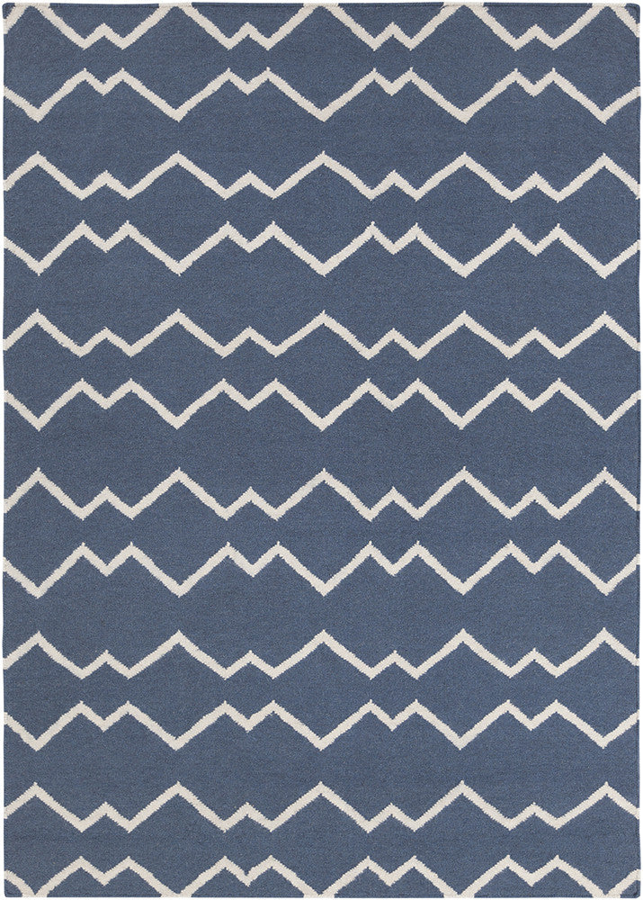Chandra Lima LIM-25704 Blue/White Area Rug main image