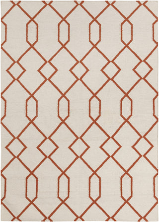 Chandra Lima LIM-25712 White/Orange Area Rug main image