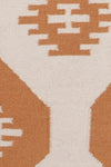 Chandra Lima LIM-25716 White/Orange Area Rug Close Up