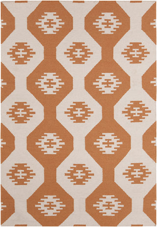 Chandra Lima LIM-25716 White/Orange Area Rug main image