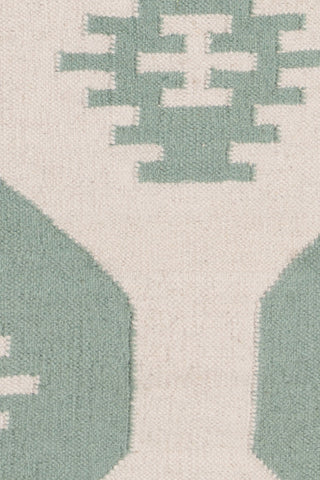 Chandra Lima LIM-25717 White/Green Area Rug Close Up