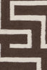 Chandra Lima LIM-25725 Brown/White Area Rug Close Up
