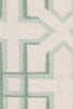 Chandra Lima LIM-25739 White/Green Area Rug Close Up