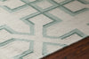Chandra Lima LIM-25739 White/Green Area Rug Detail