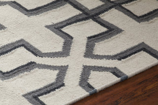 Chandra Lima LIM-25740 White/Grey/Black Area Rug Detail