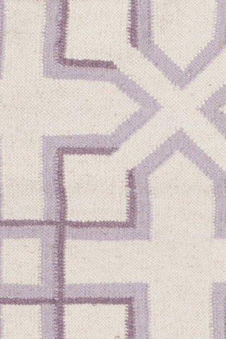 Chandra Lima LIM-25741 White/Purple/Lavender Area Rug Close Up