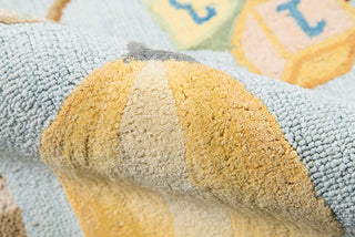 Momeni Lil Mo Classic LMI-2 Baby Blue Area Rug Detail Shot