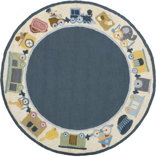 Momeni Lil Mo Classic LMI-3 Blue Area Rug Closeup