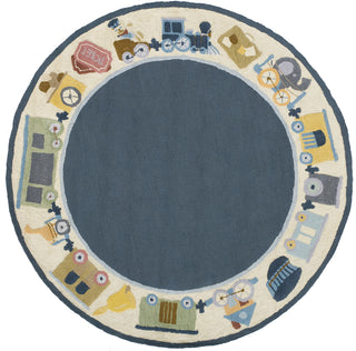 Momeni Lil Mo Classic LMI-3 Blue Area Rug Close up