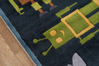 Momeni Lil Mo Whimsy LMJ-1 Steel Blue Area Rug Closeup