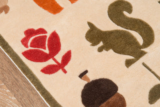 Momeni Lil Mo Whimsy LMJ-2 Ivory Area Rug Closeup