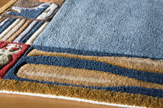 Momeni Lil Mo Whimsy LMJ-4 Denim Area Rug Corner Shot