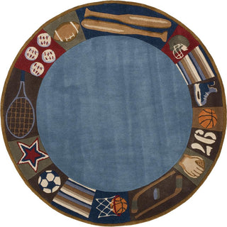 Momeni Lil Mo Whimsy LMJ-4 Denim Area Rug Closeup