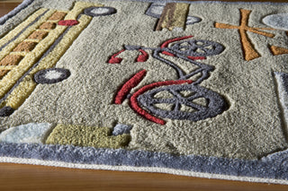 Momeni Lil Mo Whimsy LMJ-8 Concrete Area Rug Closeup