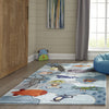 Momeni Lil Mo Whimsy LMJ10 Sky Area Rug Detail Shot Feature
