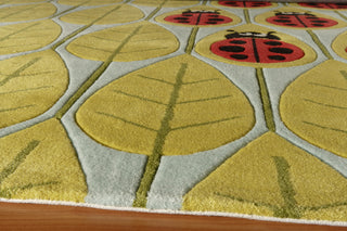 Momeni Lil Mo Whimsy LMJ13 Lady Bug Red Area Rug Closeup