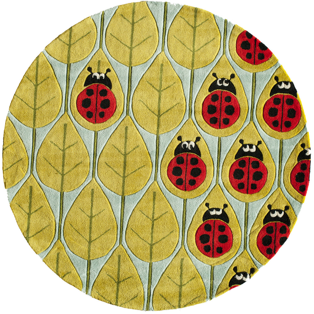 Momeni Lil Mo Whimsy LMJ13 Lady Bug Red Area Rug – Incredible Rugs and ...