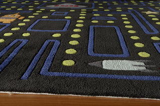 Momeni Lil Mo Whimsy LMJ14 Arcade Black Area Rug Corner Shot