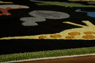 Momeni Lil Mo Whimsy LMJ18 Black Area Rug Closeup