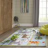 Momeni Lil Mo Whimsy LMJ19 Blue Area Rug Detail Shot Feature