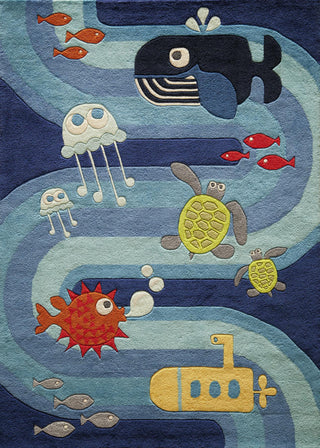 Momeni Lil Mo Whimsy LMJ21 Blue Area Rug main image