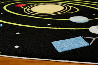 Momeni Lil Mo Whimsy LMJ22 Black Area Rug Corner Shot