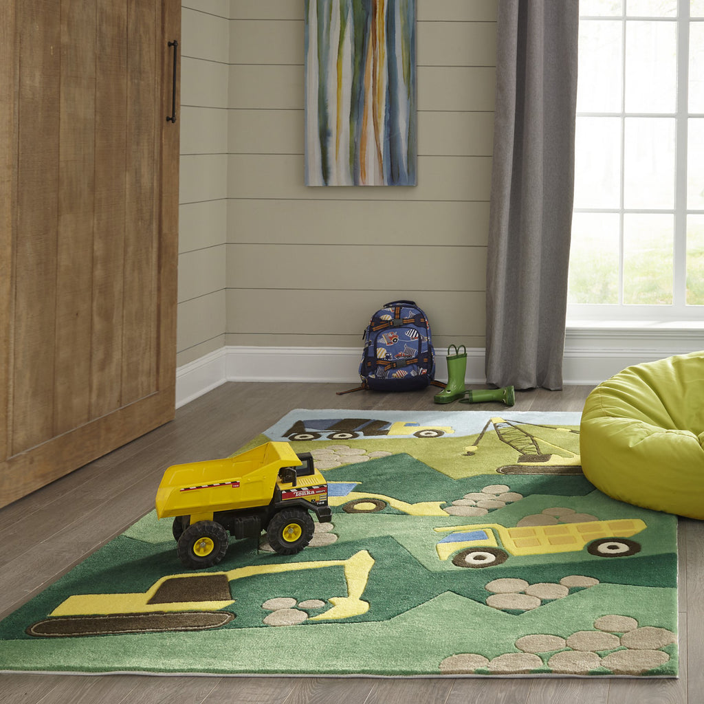 Momeni Lil Mo Whimsy LMJ24 Green Area Rug Main Image Feature