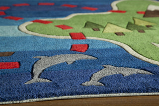 Momeni Lil Mo Whimsy LMJ25 Multi Area Rug Corner Shot