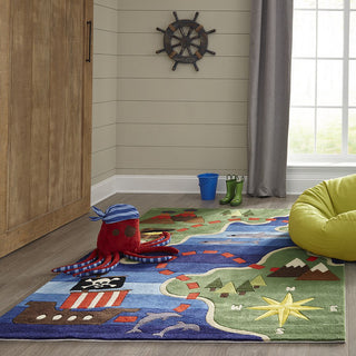 Momeni Lil Mo Whimsy LMJ25 Multi Area Rug Detail Shot Feature