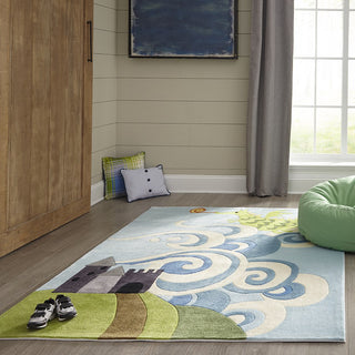 Momeni Lil Mo Whimsy LMJ30 Sky Area Rug Room Scene Feature