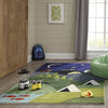Momeni Lil Mo Whimsy LMJ31 Blue Area Rug Detail Shot Feature