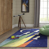Momeni Lil Mo Whimsy LMJ33 Navy Area Rug Runner Image Feature
