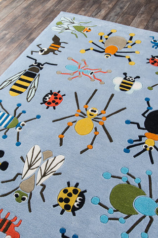 Momeni Lil Mo Whimsy LMJ35 Lblue Area Rug Corner Image Feature