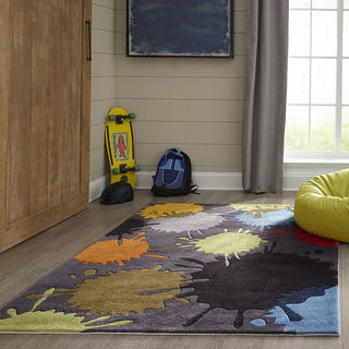 Momeni Lil Mo Hipster LMT-9 Grey Area Rug Detail Shot Feature